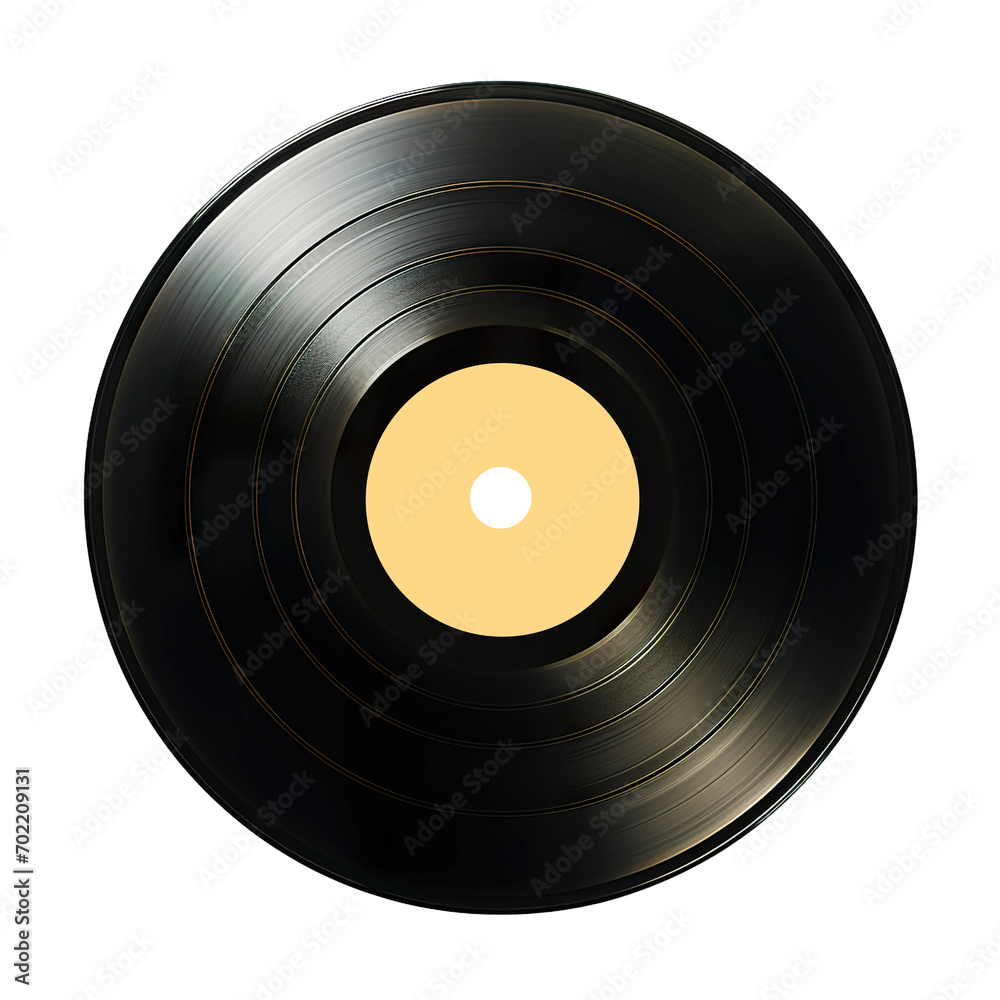 Obraz premium vinyl record isolated on white