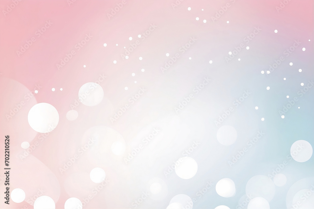 Abstract bokeh background with pastel pink and blue gradient