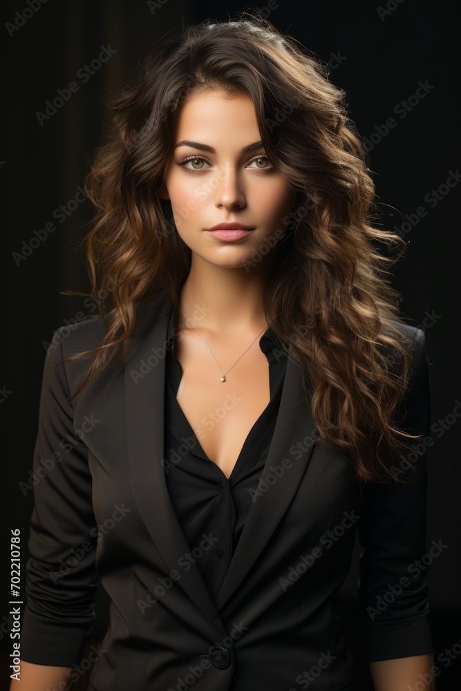 Professional woman in a stylish business suit, Generative AI Professional woman in a stylish business suit, Generative AI
