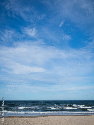 Baltic sea with blue sky - copy space