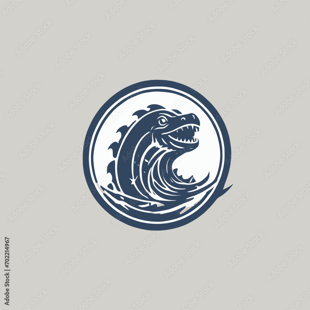 Sea Monster Logo Design EPS format Very Cool Sea Monster Logo Design EPS format Very Cool