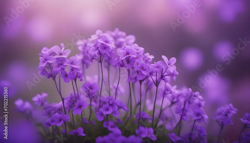 A backdrop of romantic violet flowers