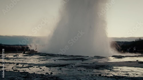Wallpaper Mural Geyser eruption/steam in Iceland Torontodigital.ca