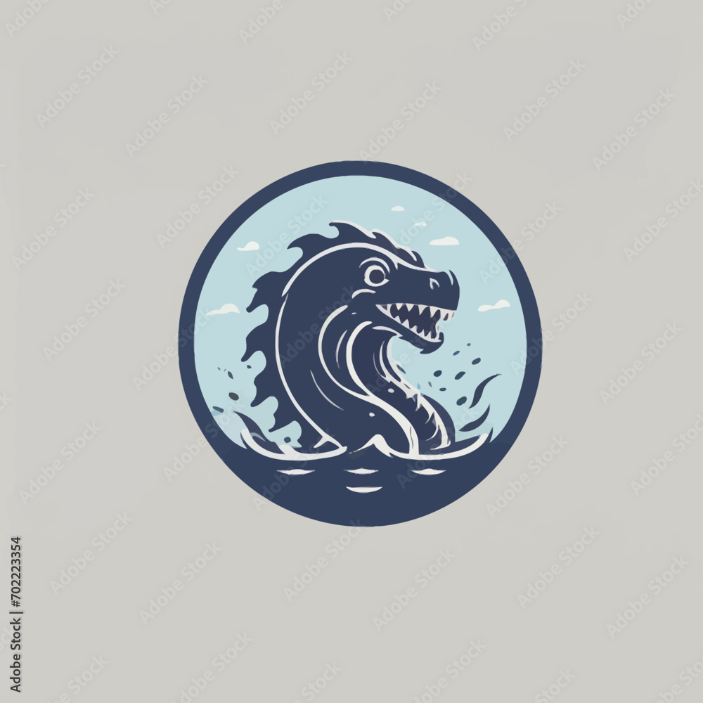 Sea Monster Logo Design EPS format Very Cool Sea Monster Logo Design EPS format Very Cool