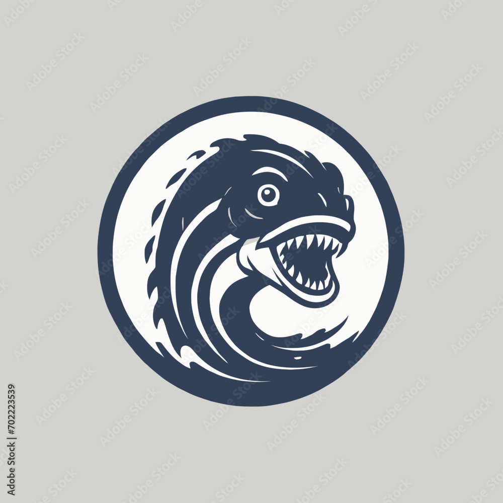 Sea Monster Logo Design EPS format Very Cool Sea Monster Logo Design EPS format Very Cool
