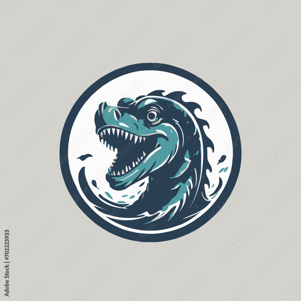 Sea Monster Logo Design EPS format Very Cool Sea Monster Logo Design EPS format Very Cool
