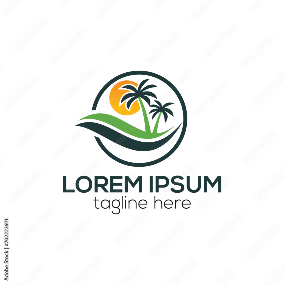 Modern travel agency logo, logistics delivery logo design concept isolated vector template illustration for Business or Company