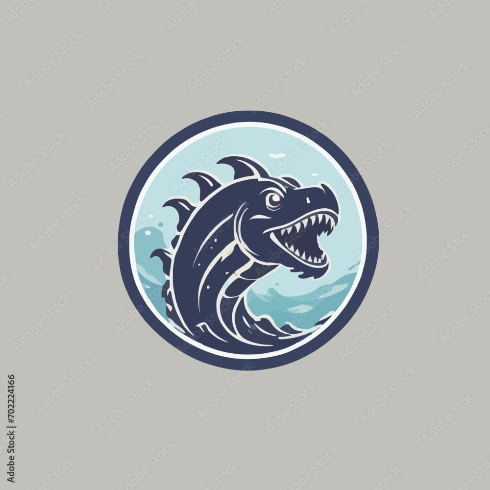 Sea Monster Logo Design EPS format Very Cool Sea Monster Logo Design EPS format Very Cool
