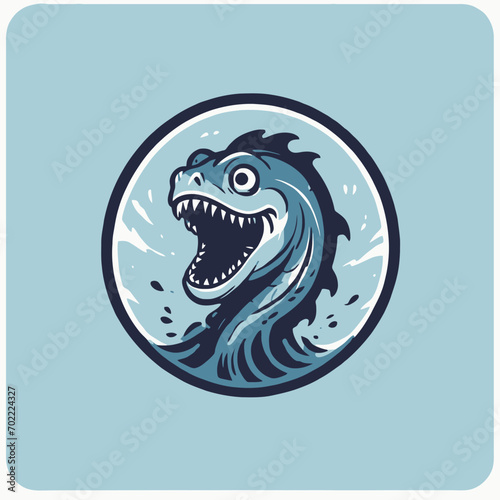 Sea Monster Logo Design EPS format Very Cool © UMA