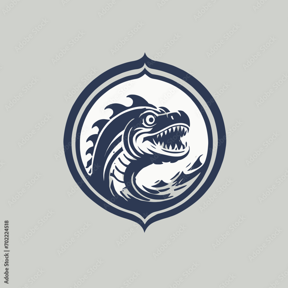 Sea Monster Logo Design EPS format Very Cool Sea Monster Logo Design EPS format Very Cool