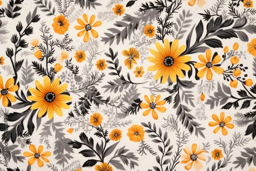 Colorful Beautiful floral pattern background. Flower. Color Palette. Backdrop. Wallpaper