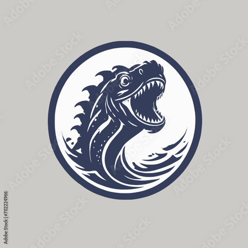 Sea Monster Logo Design EPS format Very Cool © UMA