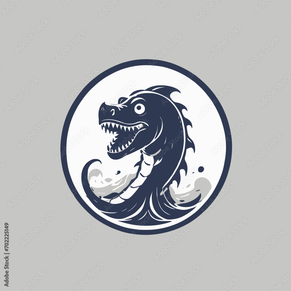 Sea Monster Logo Design EPS format Very Cool Sea Monster Logo Design EPS format Very Cool