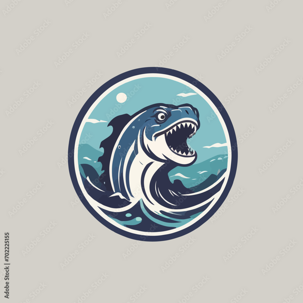 Sea Monster Logo Design EPS format Very Cool Sea Monster Logo Design EPS format Very Cool