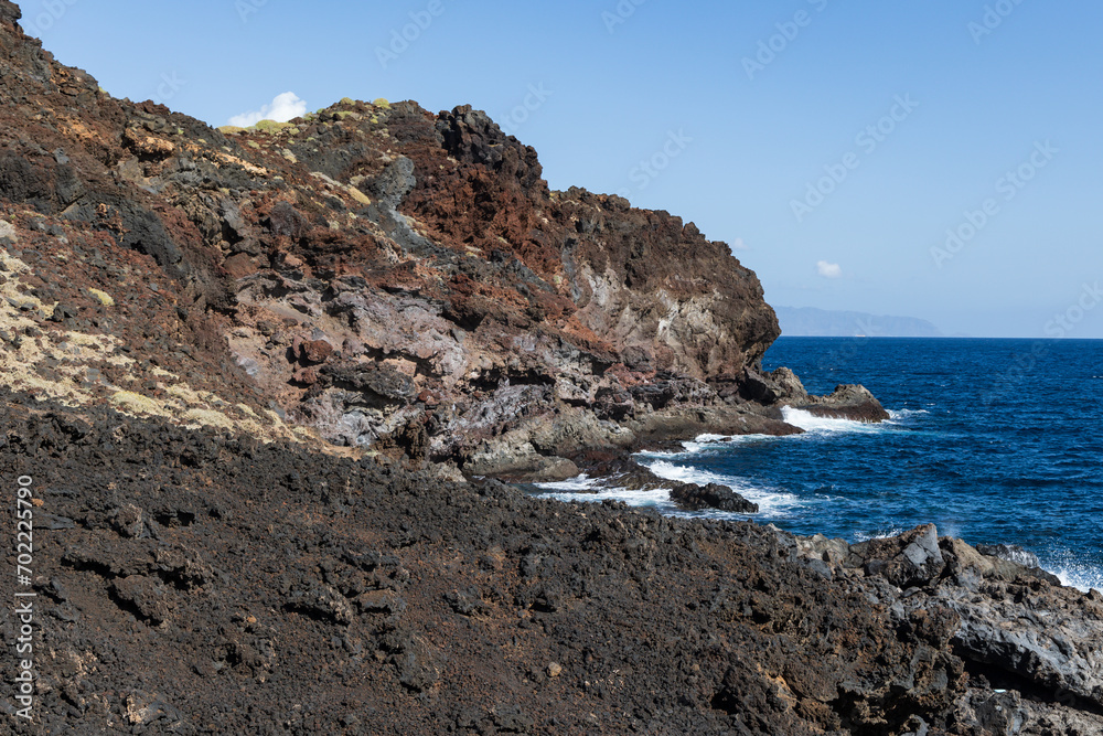 Punto de los Picos, a rocky outcrop at Malpais de Guimar badlands, Puertito de Guimar, Tenerife, Spain