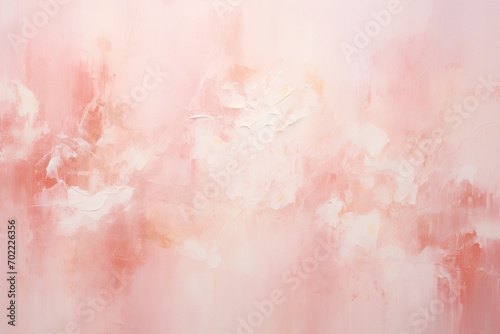 Abstract acrylic painting in pastel pink tone for background. Generative AI image. photo