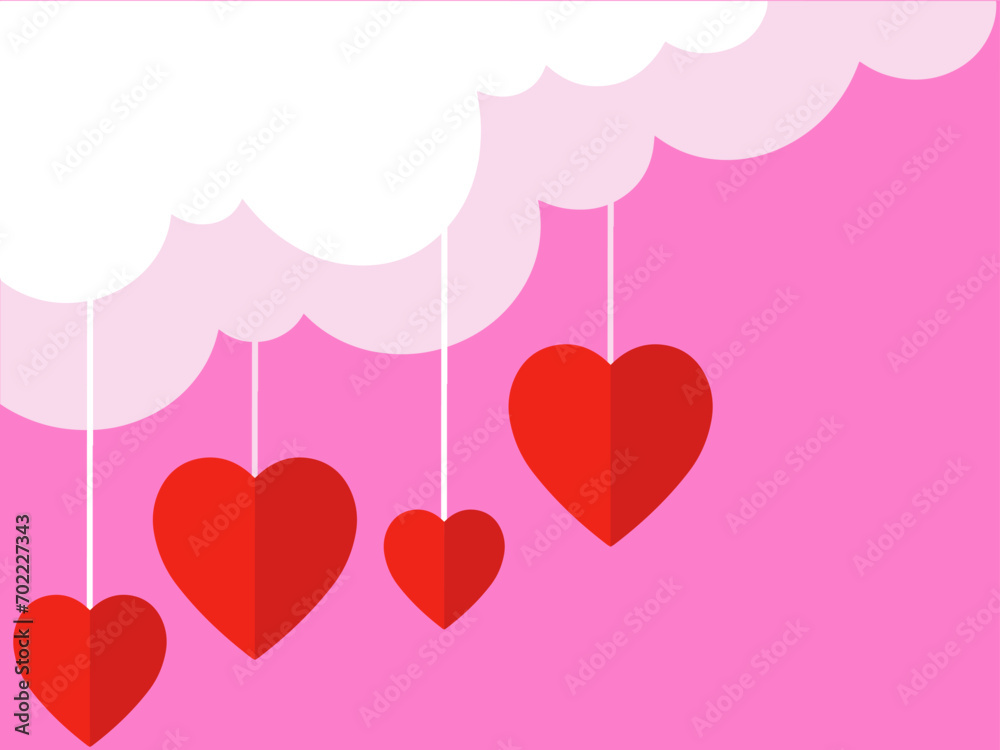 Valentine Day love background Illustration
