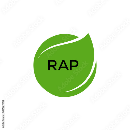 RAP Letter logo design template vector. RAP Business abstract connection vector logo. RAP icon circle logotype.
