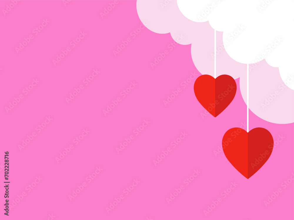 Valentines Heart Background for Decoration
