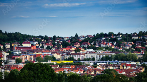 Panoramablick über die Goldstadt Pforzheim in Baden-Wuerttemberg, Deutschland photo