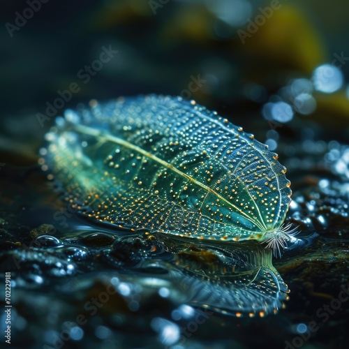 Infusoria aquatic. Tiny ciliates and flagellates create a vibrant ecosystem, embodying the intricate biodiversity within water environments, revealing the hidden world of minute, dynamic life forms. photo