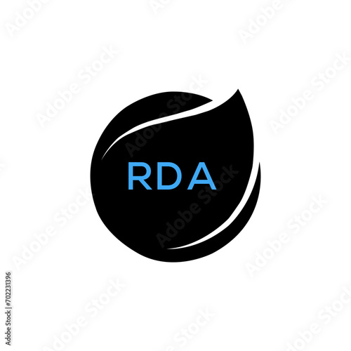 RDA Letter logo design template vector. RDA Business abstract connection vector logo. RDA icon circle logotype.
