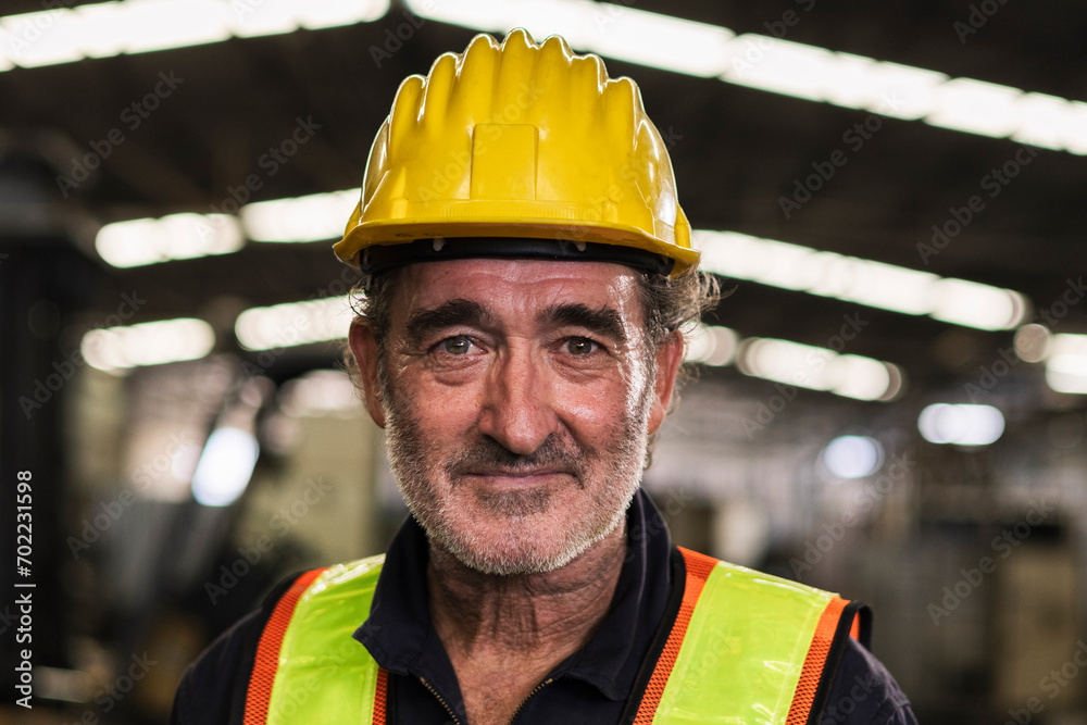 close up portrait engineer in factory close up portrait engineer in factory