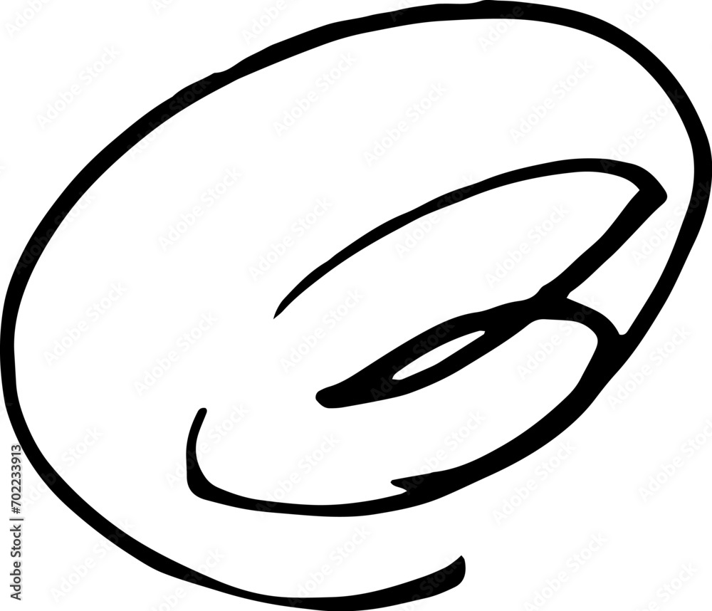 くるくる線 マジックで書いた手描き くるくる線 マジックで書いた手描き