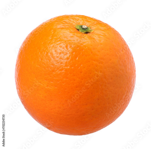 Orange fruit isolated, transparent PNG, PNG format, full depth of field, cut out, single