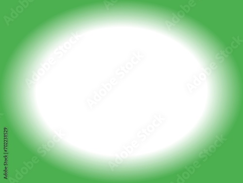 The green background has a white oval space with a light dark green gradient. photo