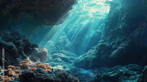 A Cave Filled With Lots of Water and Rocks