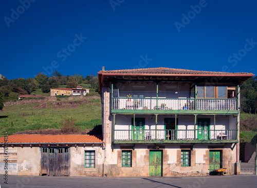 Local typology of housing in the town of Miera, Cantabria. Spain. photo