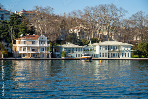 Yenikoy District coastal view in Istanbul photo