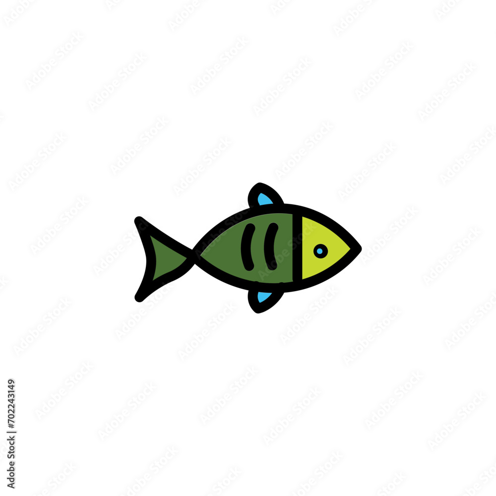 Fish Food Sea Filled Outline Icon Fish Food Sea Filled Outline Icon