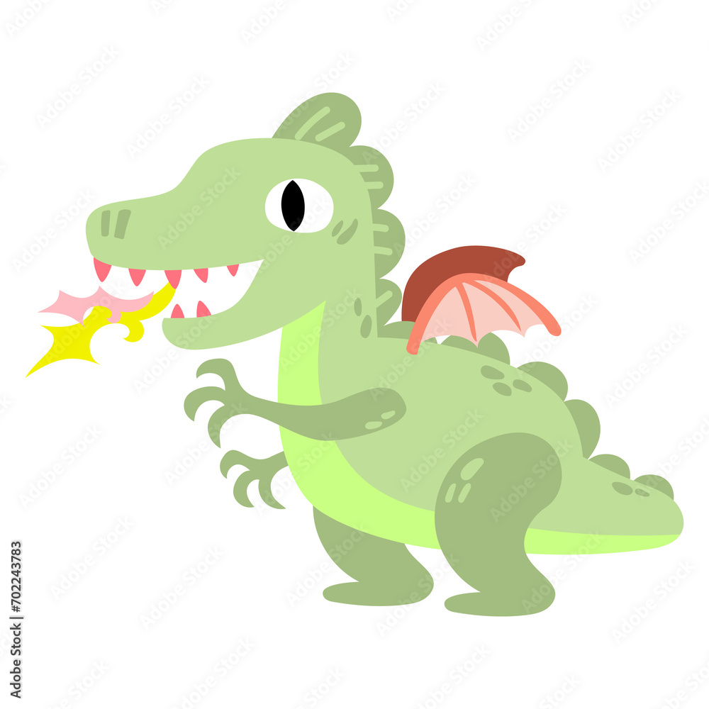 Fototapeta premium dragon cartoon clipart