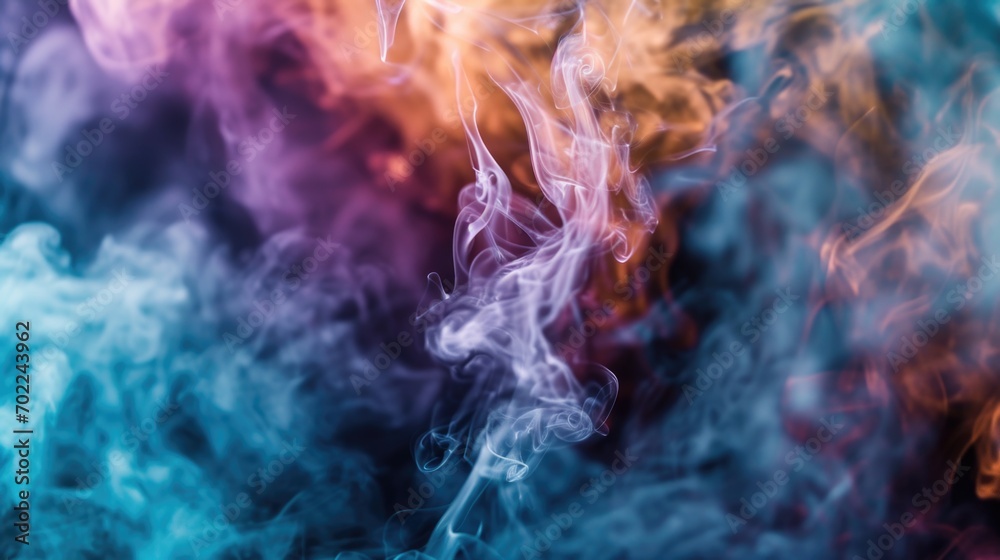 Colorful Smoke Dancing in the Air Colorful Smoke Dancing in the Air