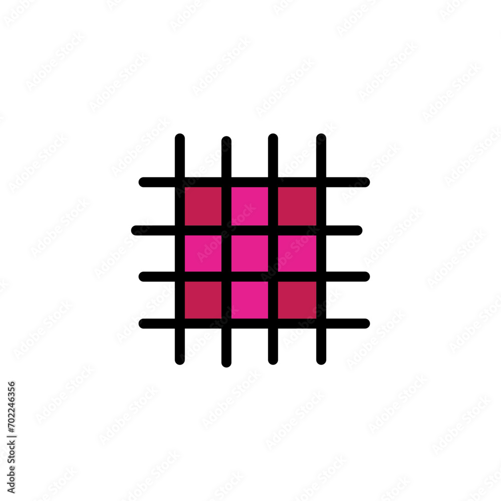 Grid Net Mesh Filled Outline Icon Grid Net Mesh Filled Outline Icon