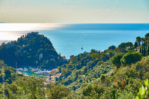 Hiking between Portofino, San Fruttuoso and Camogli in Italian Riviera in Liguria