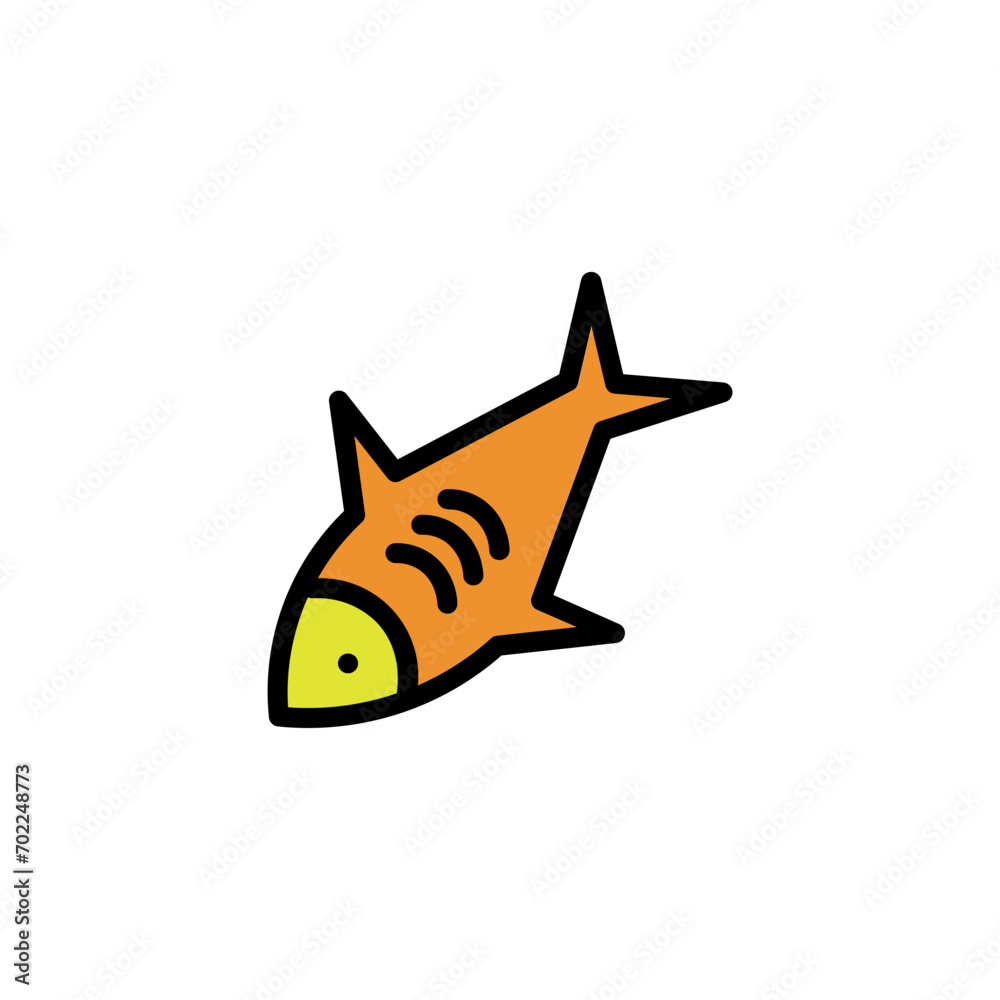 Fish Food Sea Filled Outline Icon Fish Food Sea Filled Outline Icon
