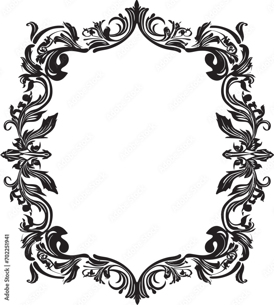 Subtle Grandeur Artistic Decorative Frame in Vector Black Edgy Elegance Vector Black Frame Logo Icon Design Subtle Grandeur Artistic Decorative Frame in Vector Black Edgy Elegance Vector Black Frame Logo Icon Design