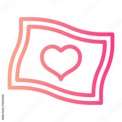 handkerchief gradient icon