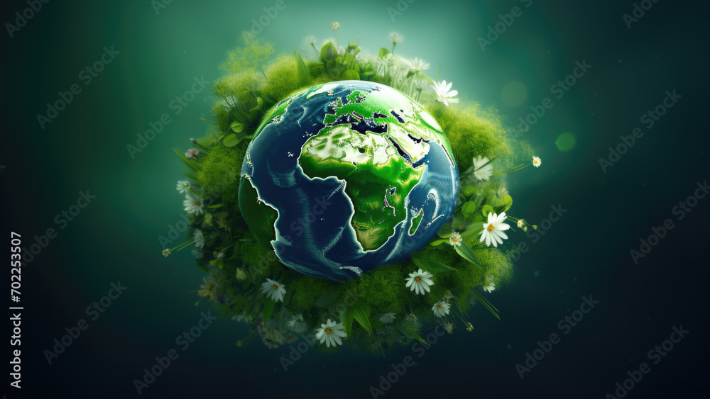 Whitened Freedom: Earth with Dutch Floral Logo Whitened Freedom: Earth with Dutch Floral Logo