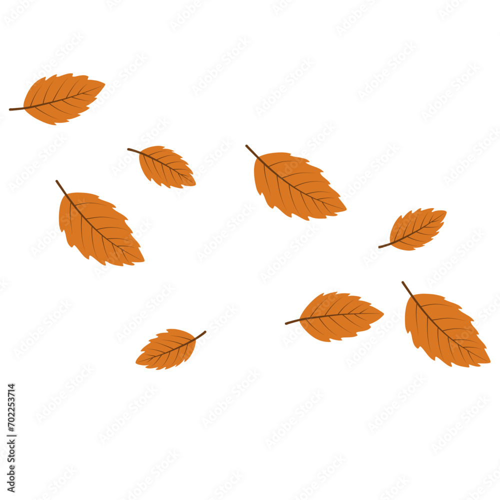 Falling leaves Illustration 