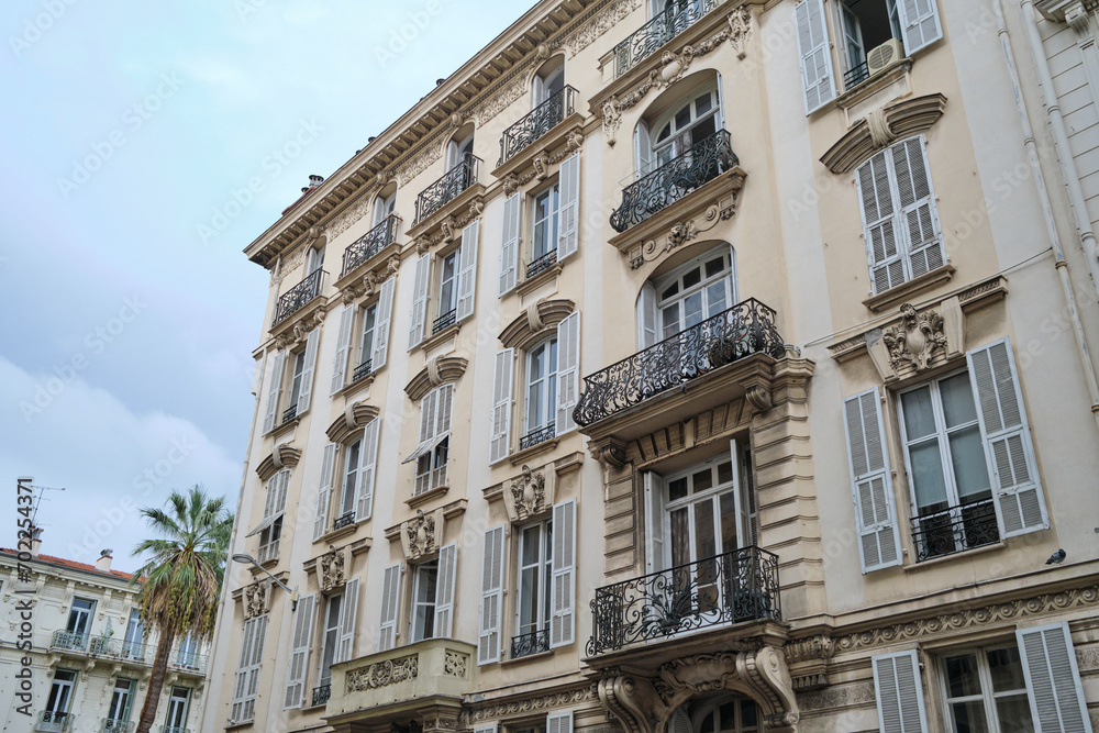 Beautiful house with openwork balconies in Nice, France