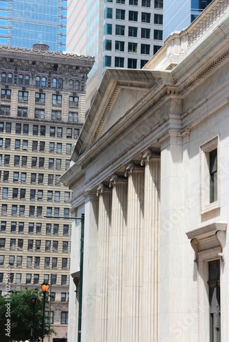 Philadelphia city landmark, Pennsylvania. Old bank building. photo