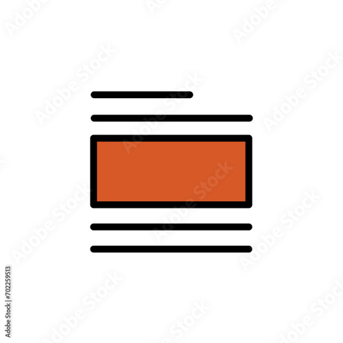 Content Editor Layout Filled Outline Icon