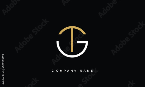 TG, GT, T, G Abstract Letters Logo Monogram