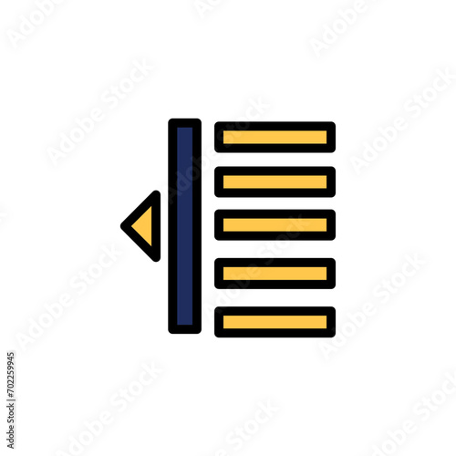 All Edit Dedent Filled Outline Icon