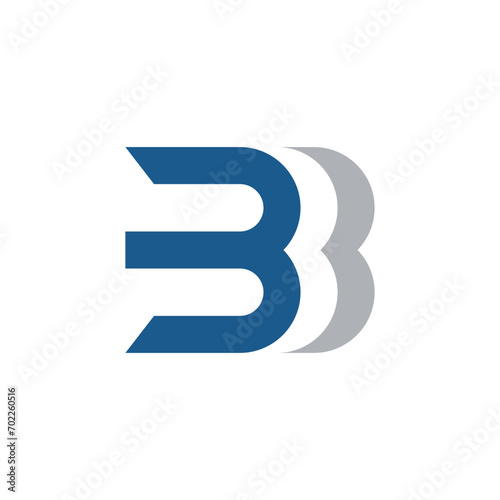 initial B letter logo vector