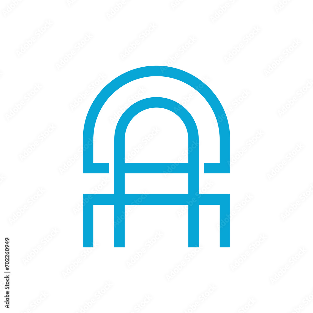 arch in blue arch in blue